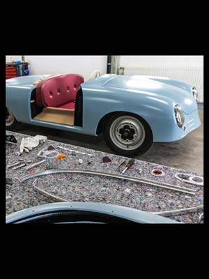 Porsche 356 No. 1 Replica being assembled