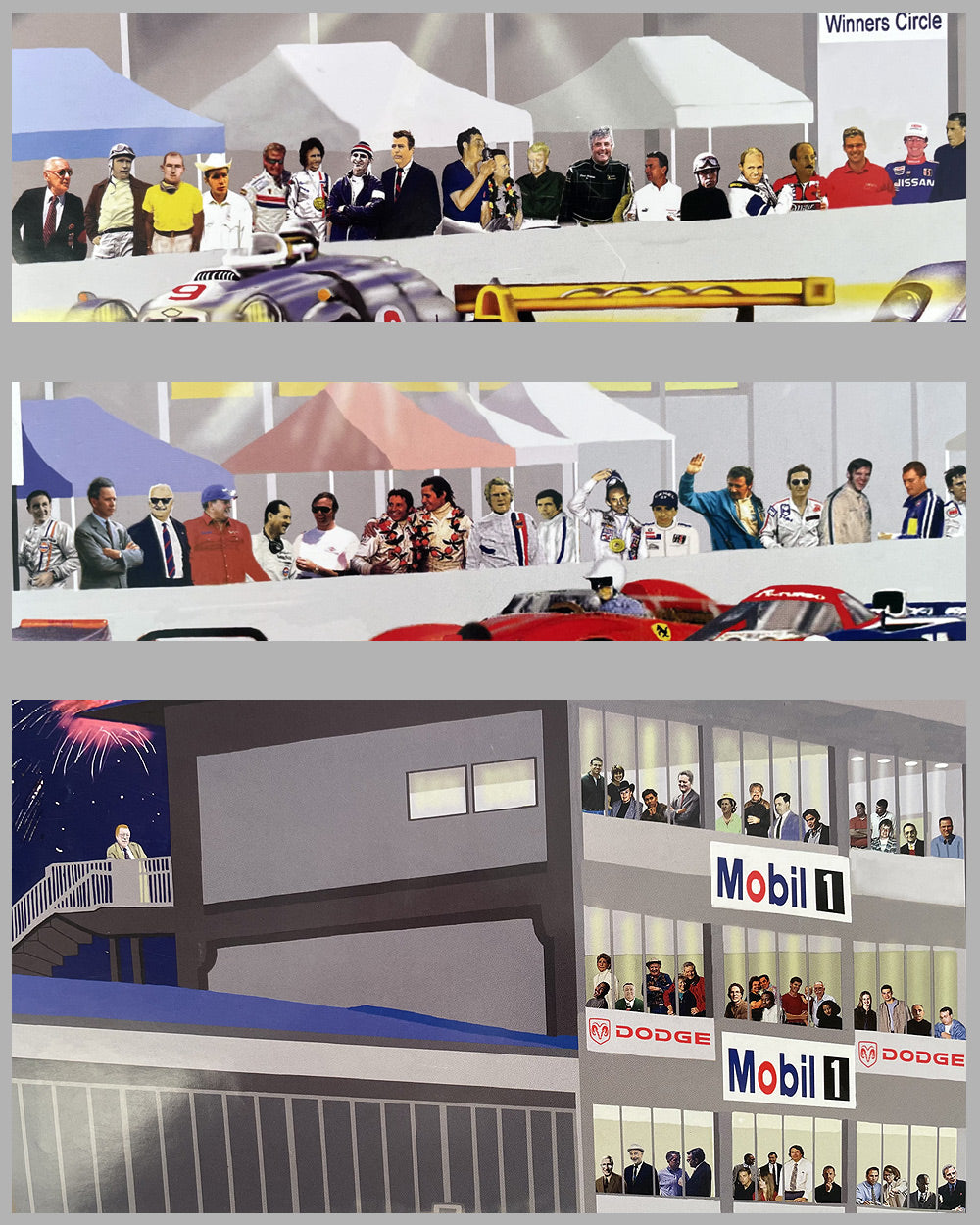 2002 12 Hours of Sebring official poster for the 50 year anniversary of the event 4