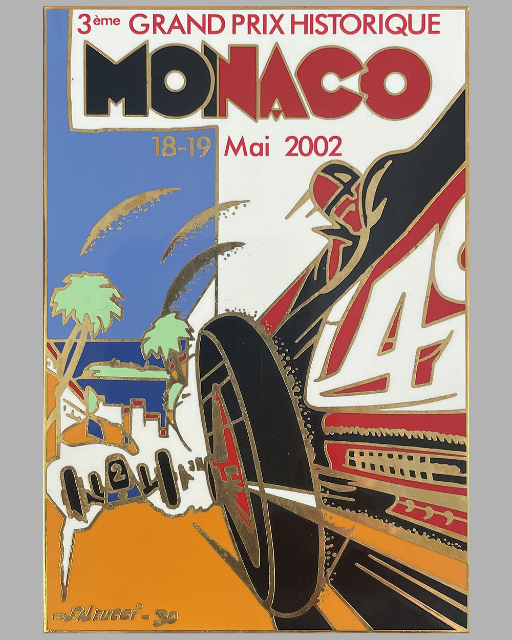 3rd Grand Prix Historique of Monaco 2002 participants’ plaque / badge 2