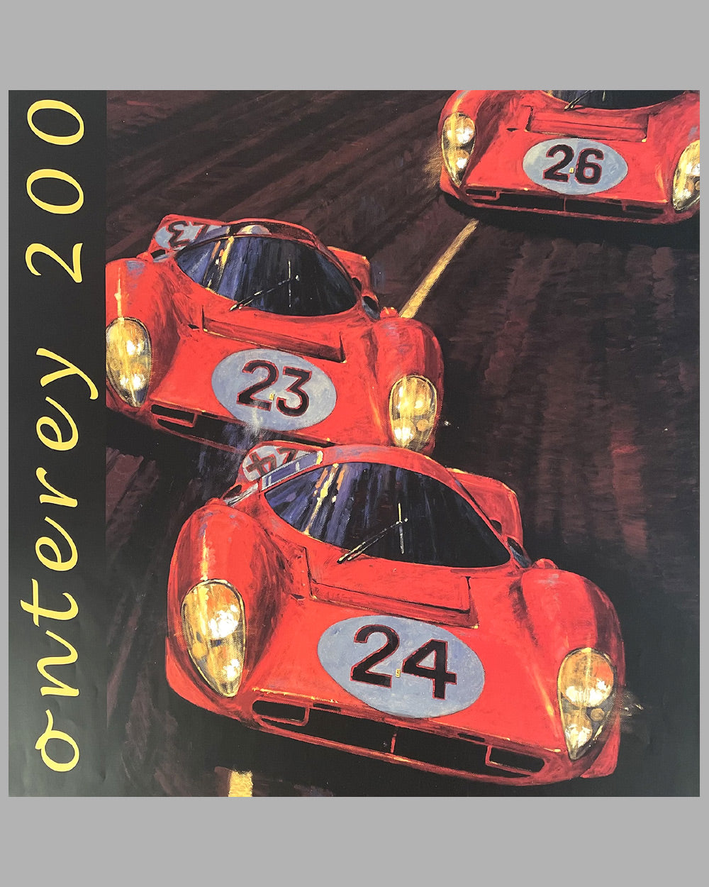 1967 24 Hours of Daytona poster by Barry Rowe 2