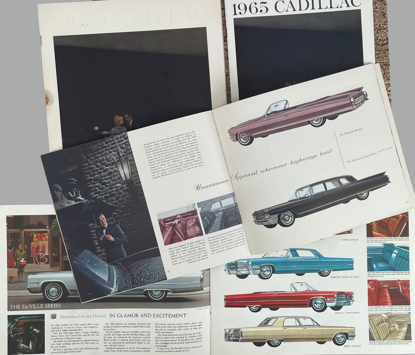 10 1960’s Cadillac factory sales brochures