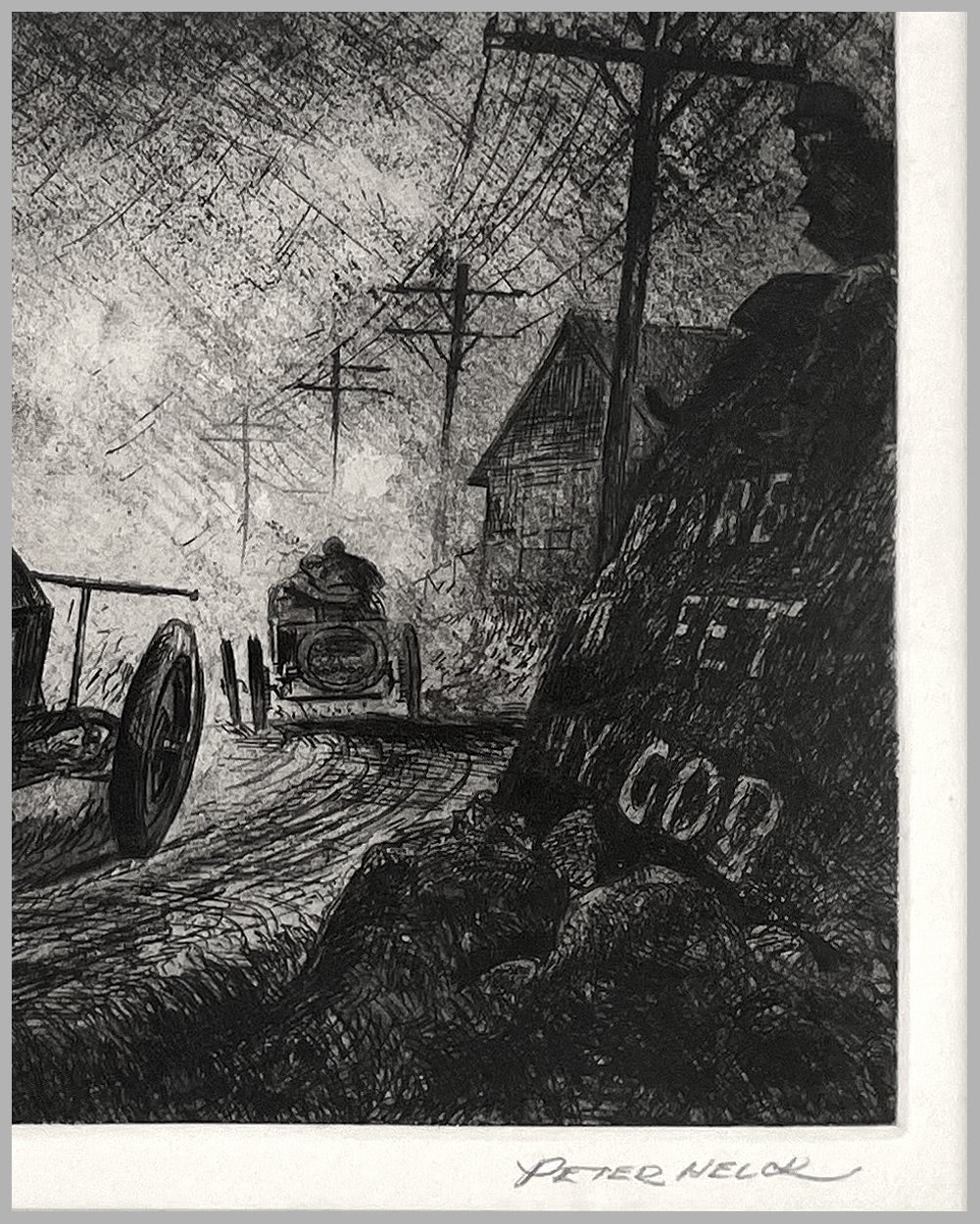 1908 Briarcliff Trophy etching by Peter Helck 4