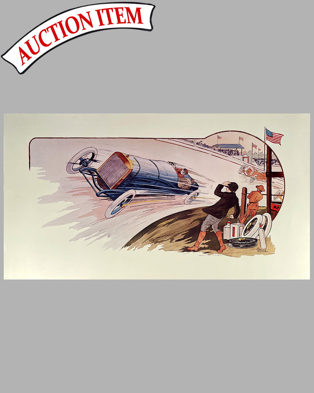 Indianapolis 500 1913 print by Gamy