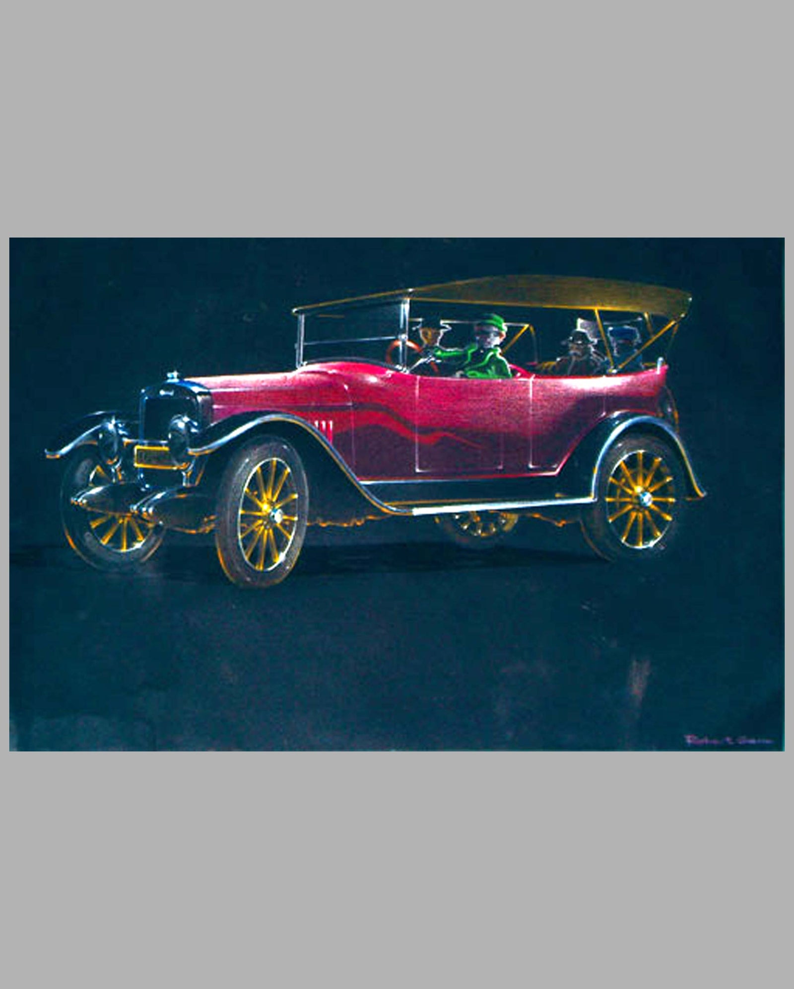 1920's Phaeton drawing by Robert Genn, Canada