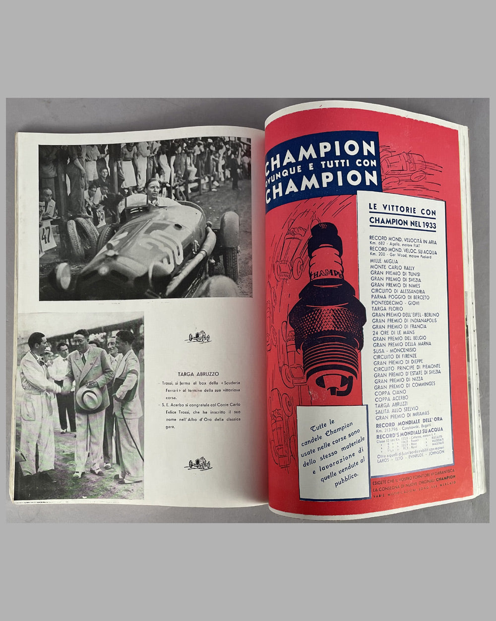 Il Quarto Anno Di Corse, 1933 Scuderia Ferrari Yearbook 5