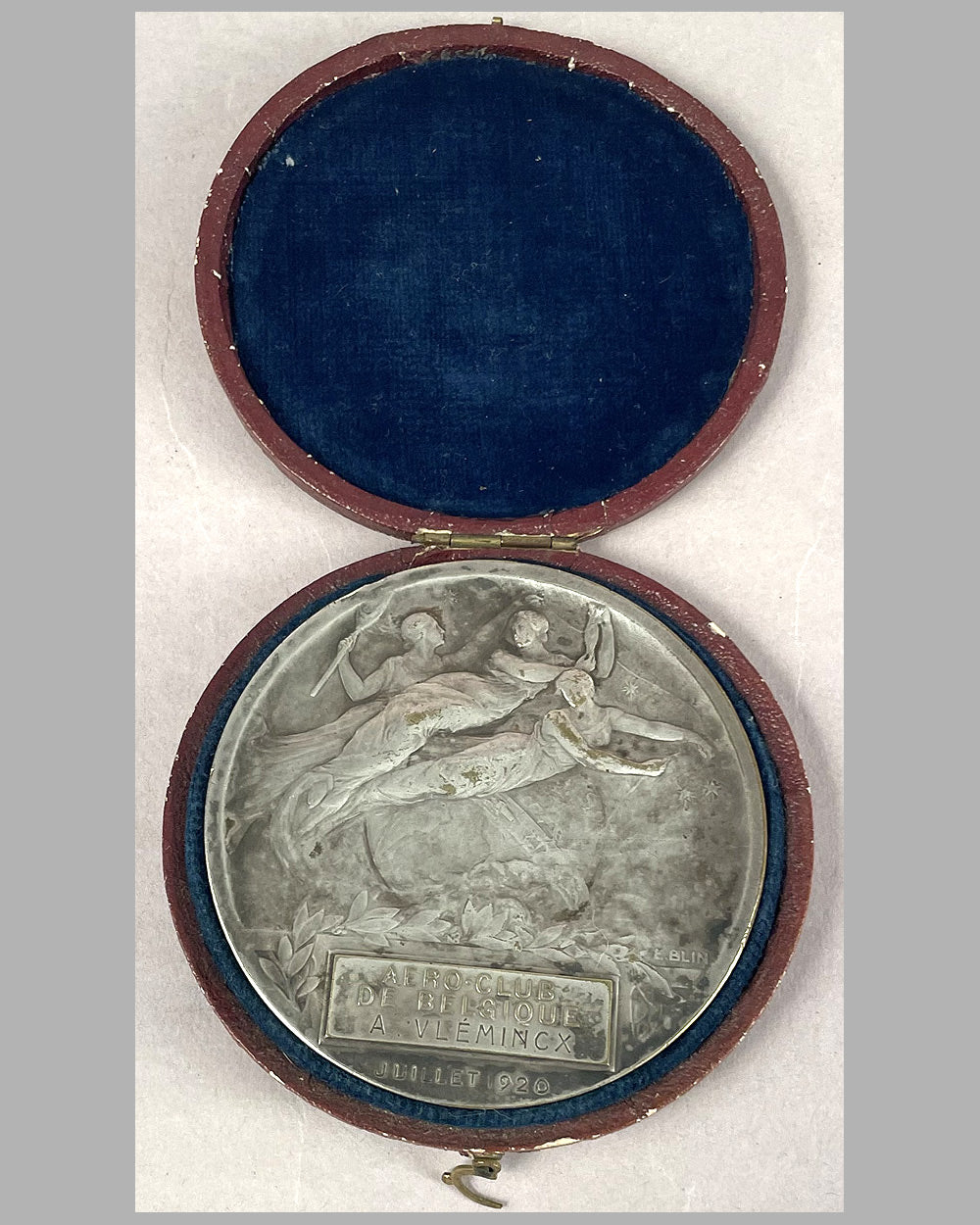Aero Club de Belgique plaque / trophy, 1920