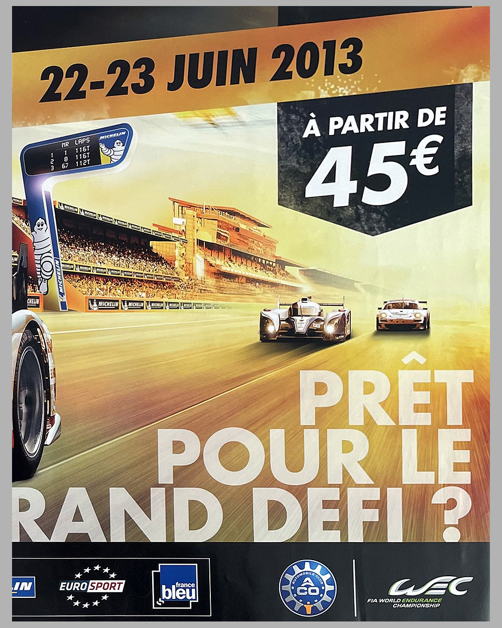 2013 24 Hours of Le Mans original poster 2