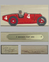 Felice Nazzaro 1922 Fiat race painting/sculpture by Roy Nockolds and Rex Hayes from the personal collection of Briggs S. Cunningham 2