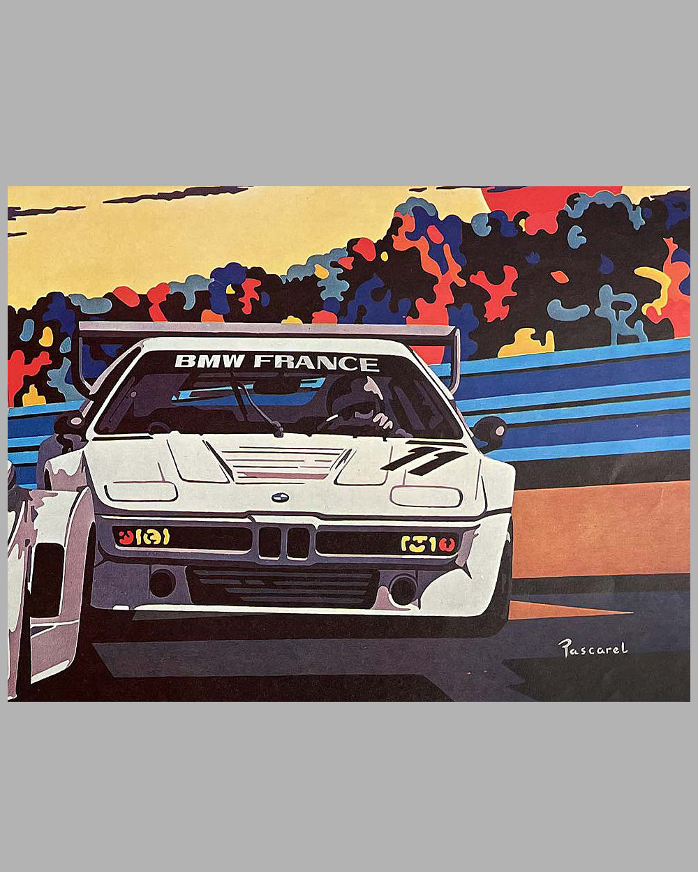 1980 24 hours of Le Mans official poster by Pascarel 2