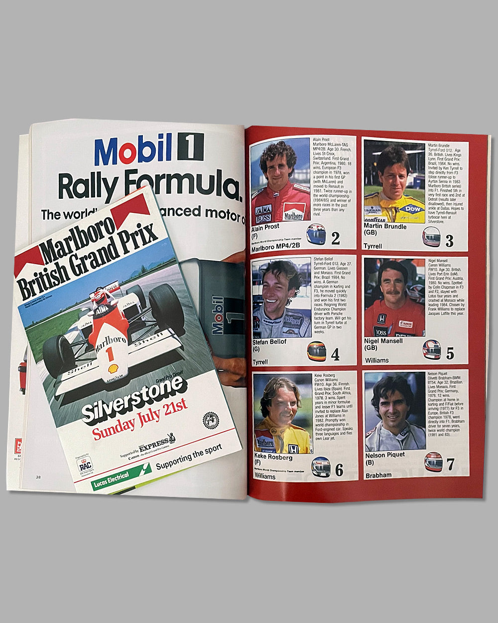 Three British Grand Prix official event programs 2