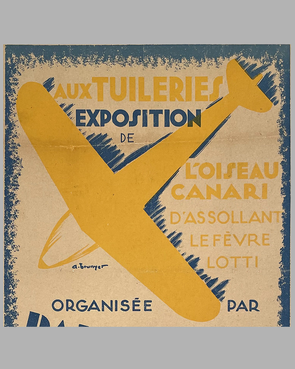 Air Show original poster, ca. 1930, Paris 2