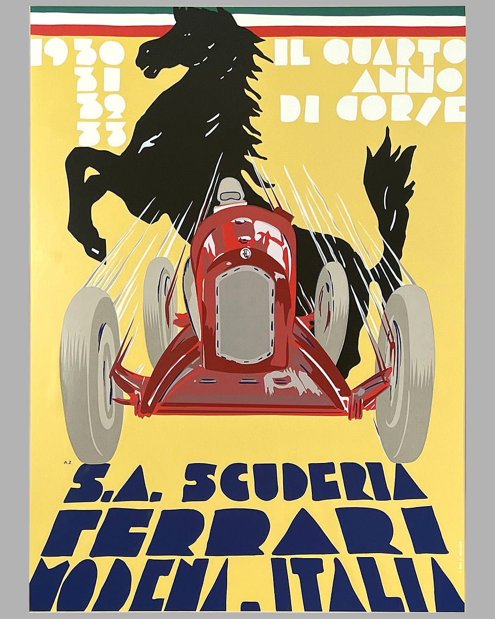 1930, ‘31, ‘32, ’33 Il Quarto Anno di Corse Scuderia Ferrari poster 2
