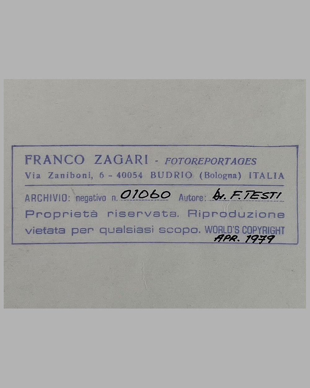 1932 Grand Prix of Tunis sepia photograph by Fanco Zagari, printed in 1979 3