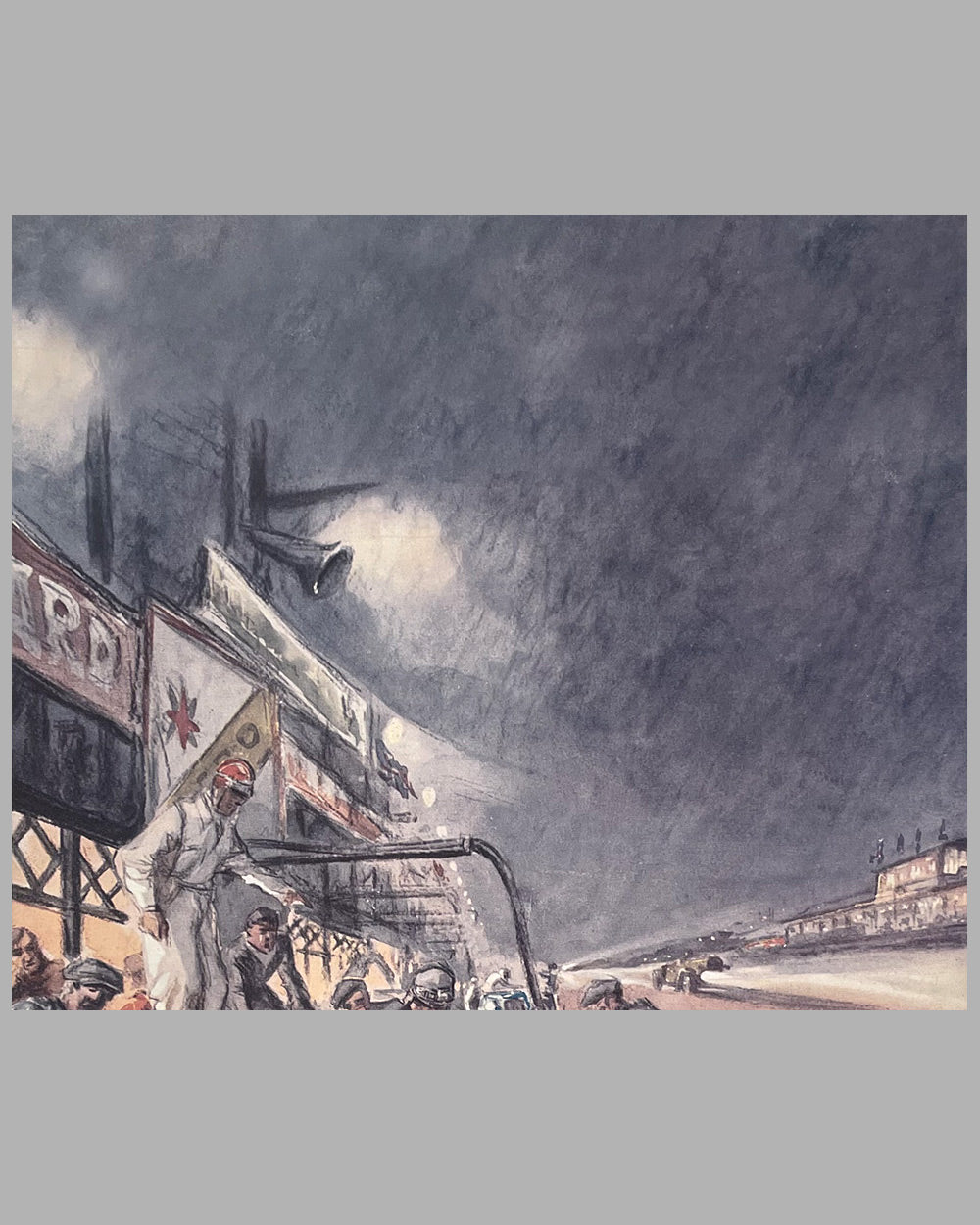 Alfa Romeo 8C 2300 at Le Mans 1933 by Geo Ham color print 3