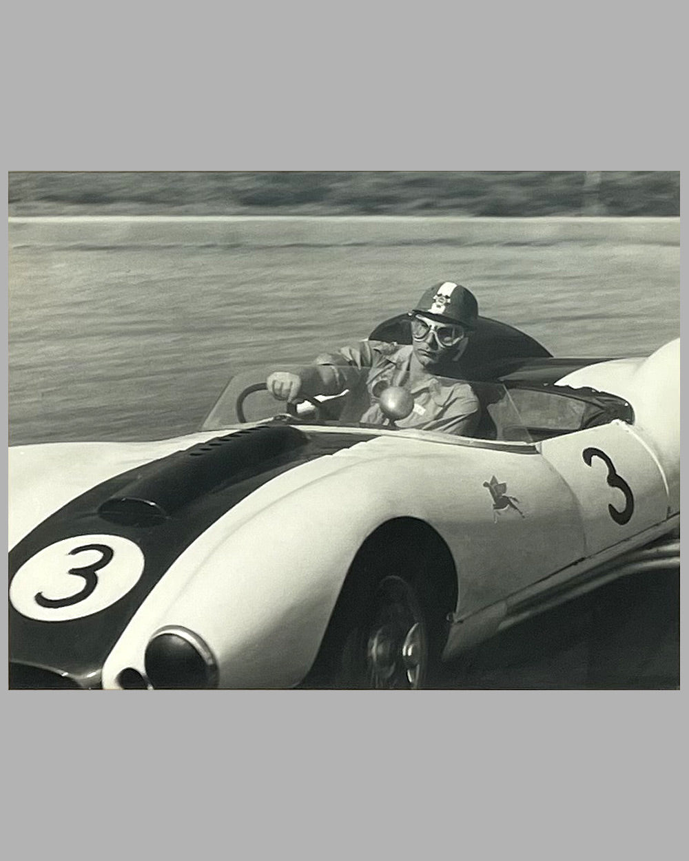 1950’s Sports Car Racing in America b&w photograph 2