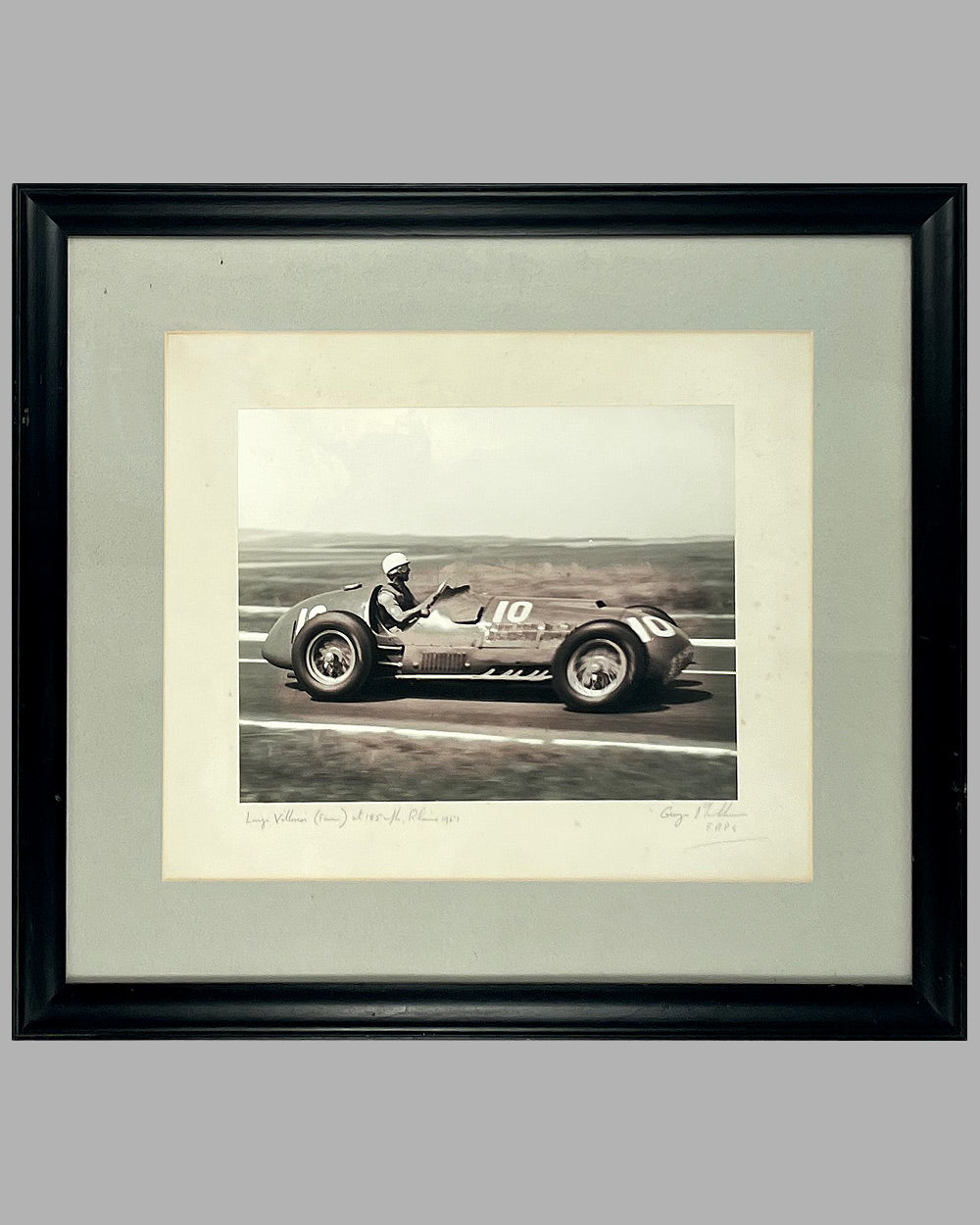 Luigi Villoresi b&w photograph by George Monkhouse