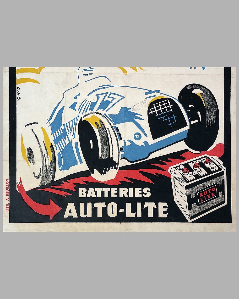 1953 Chatellerault Hill Climb original poster 3