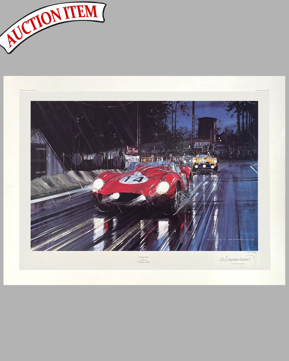 Le Mans 1958 print by Nicholas Watts