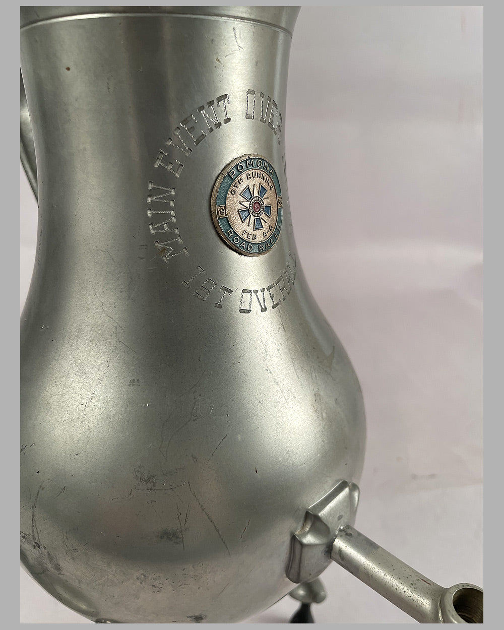 Pomona Road Races, February 9th, 1958 1st place trophy 4