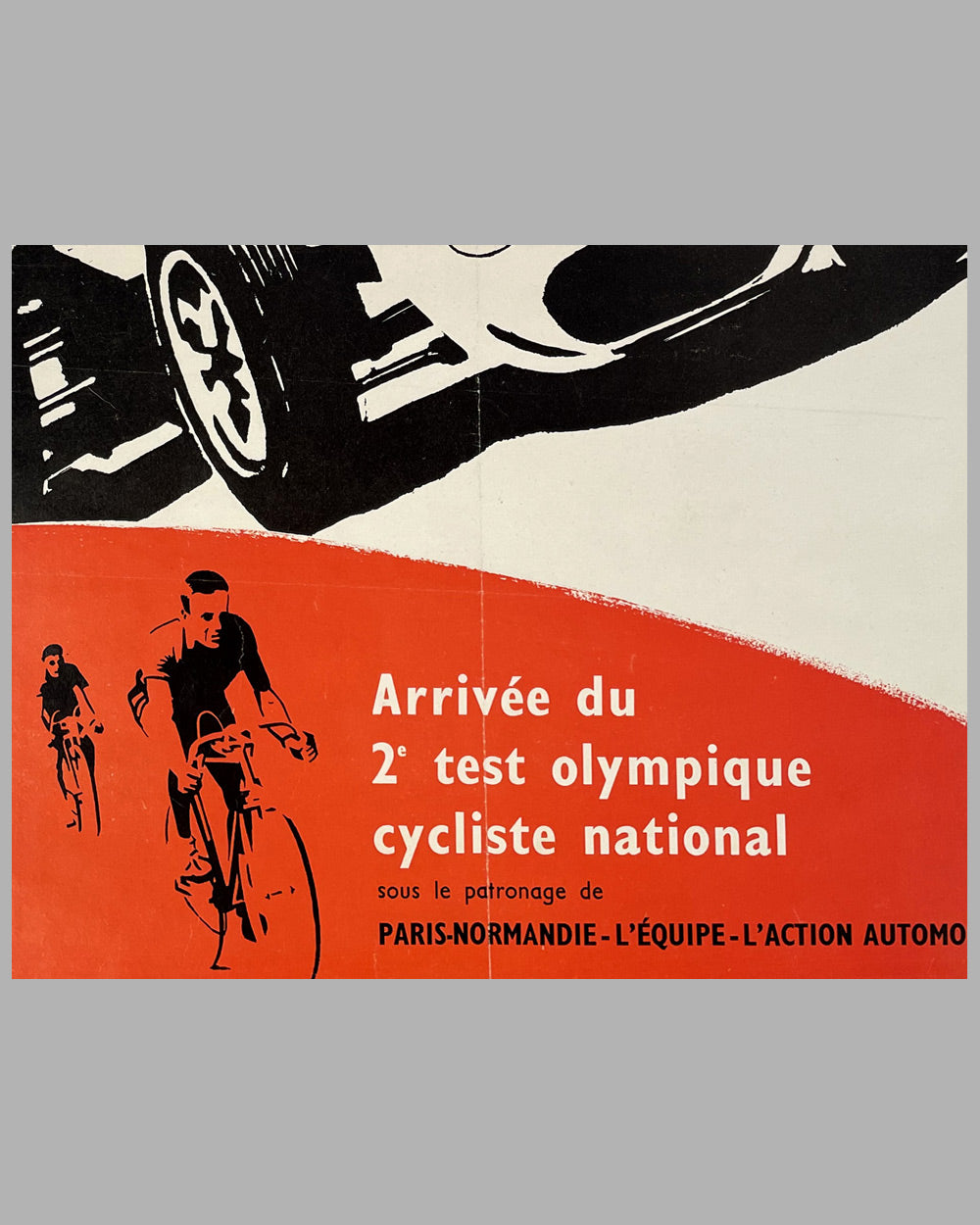 48th Grand Prix of France original poster, 1962 at Rouen-les Essarts track 3