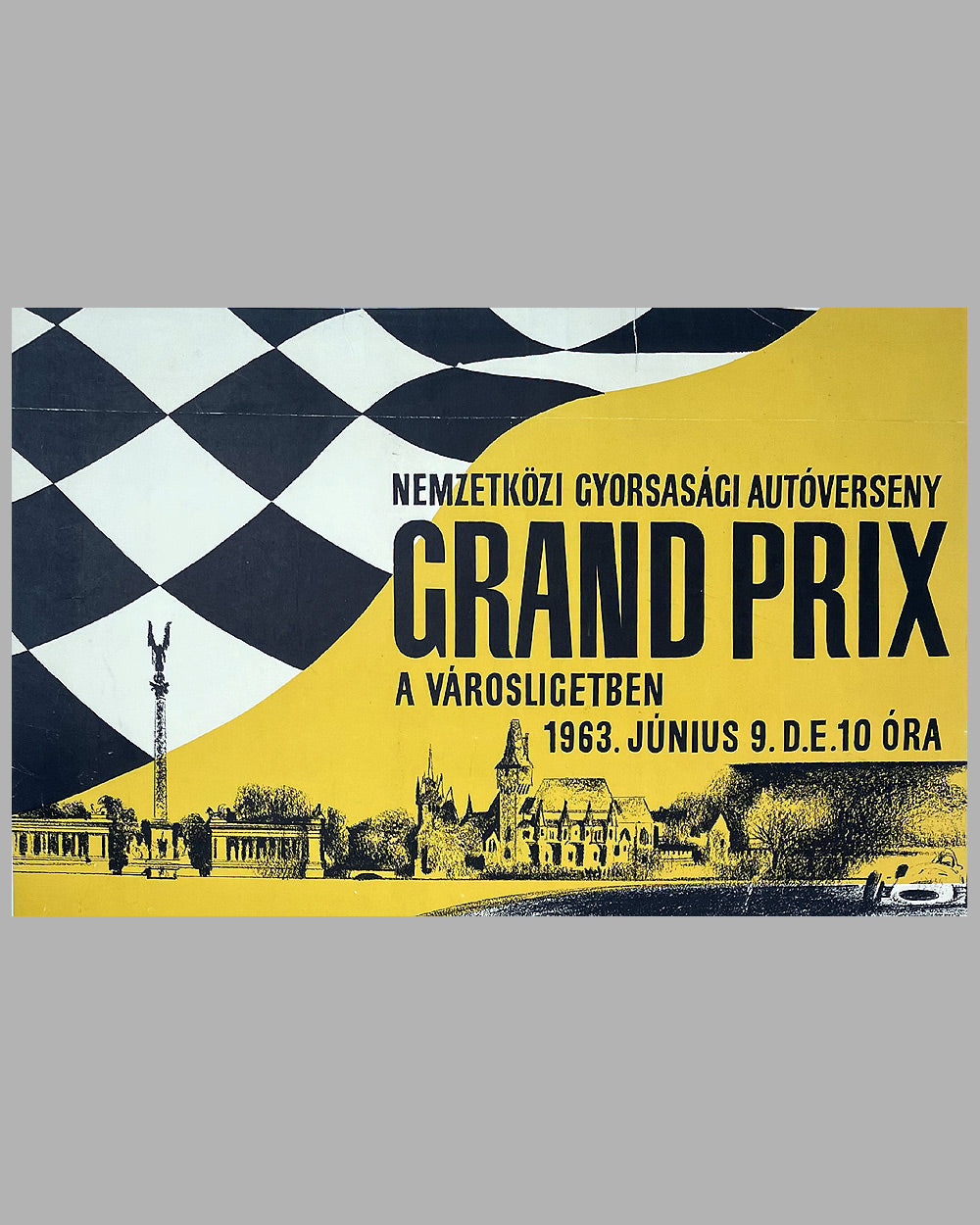 1963 Grand Prix of Budapest original poster