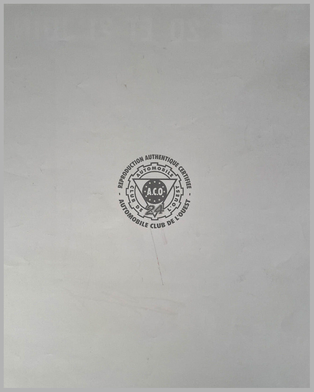 1964 official ACO reproduction 24 Hours of Le Mans poster, autographed by Gurney and Bondurant 4