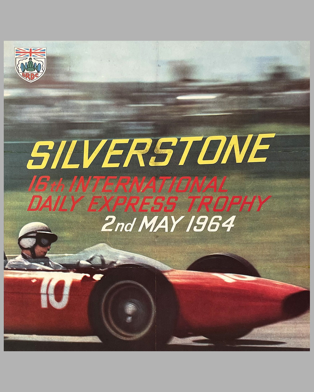 Silverstone 1964 International Daily Express Trophy original race poster 2