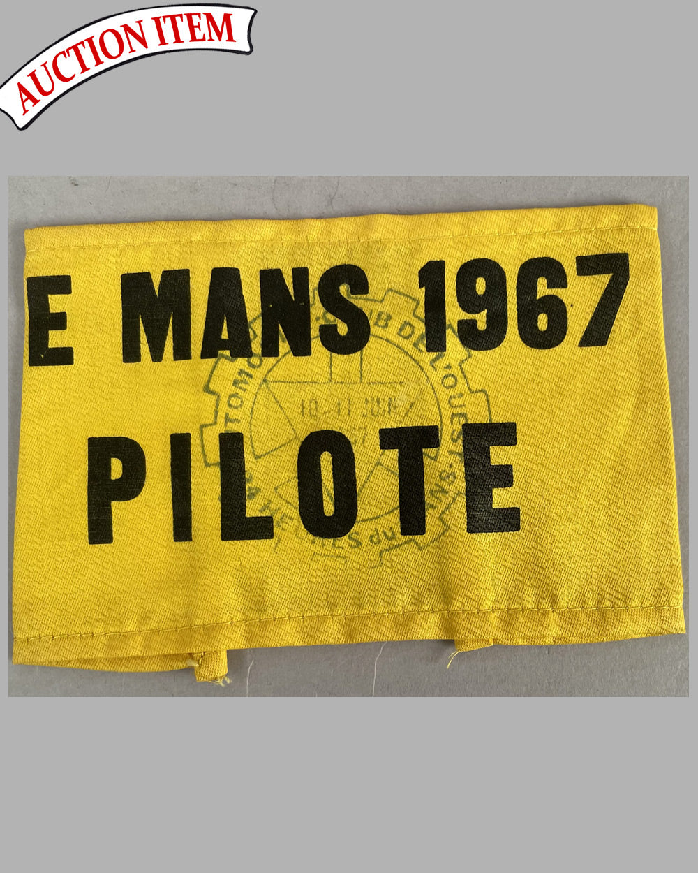 1962 24 Hours of Le Mans driver’s armband