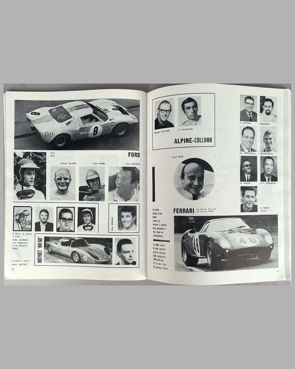 Les 24 heures du Mans 1968 race program 4