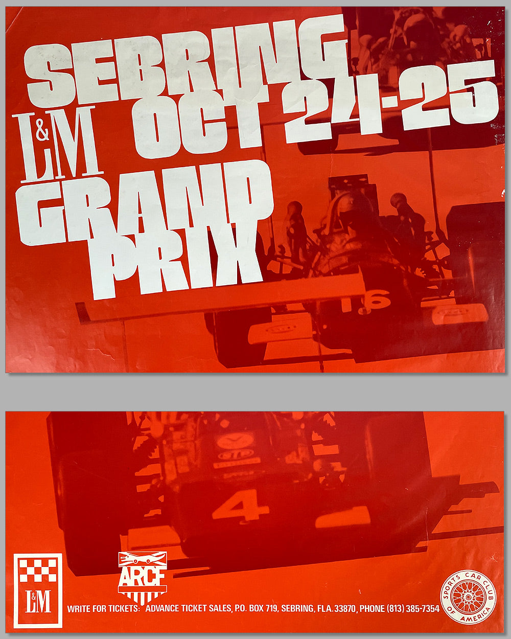 1970 L&M Grand Prix of Sebring poster 2