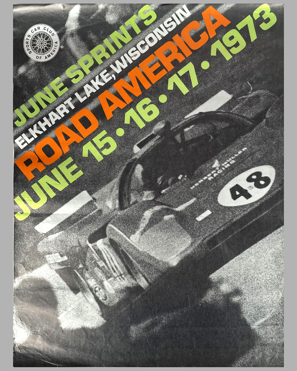 1973 June Sprints at Road America original poster