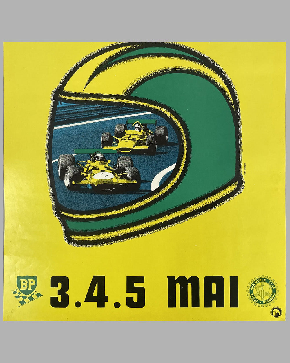 1974 Grand Prix de Pau for Formula 2 original poster 3