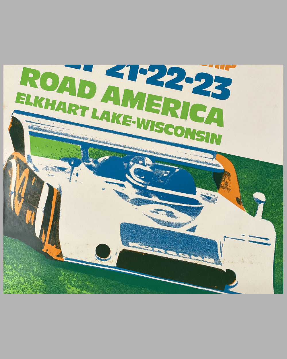1978 Can-Am Championship race at Road America original poster 3