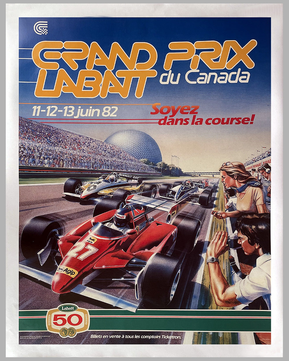 1982 Grand Prix du Canada original race poster