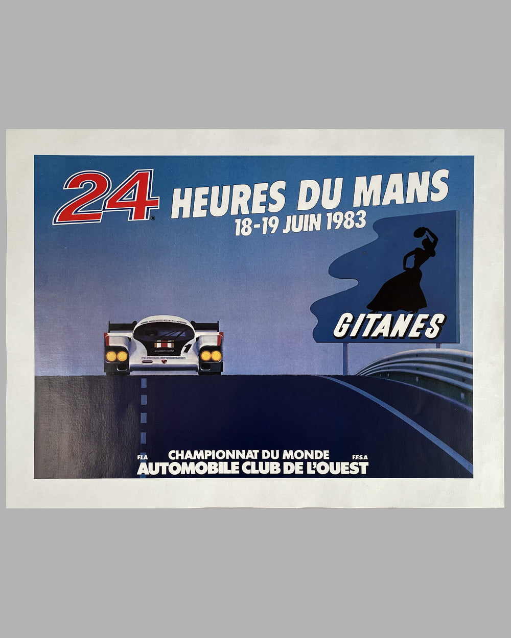 1983 24 heures du Mans original poster