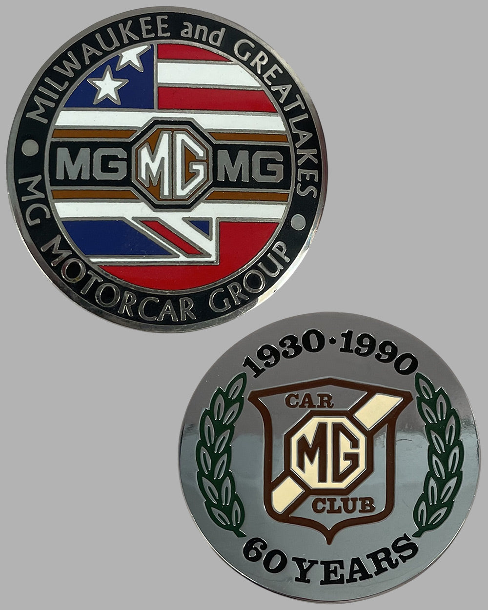 Collection of 9 various MG badges from the factory 3