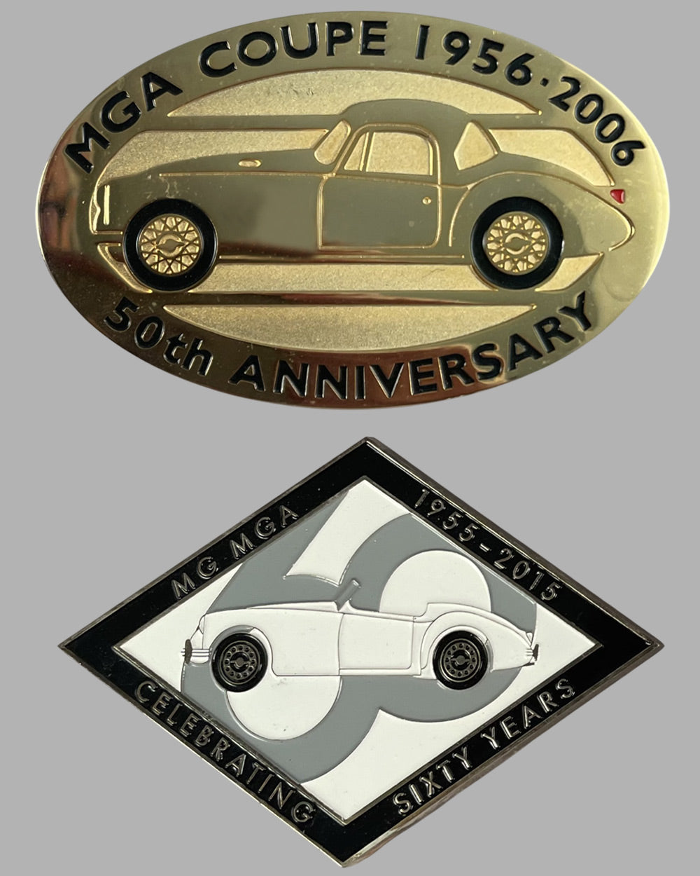 Collection of 9 various MG badges from the factory 5