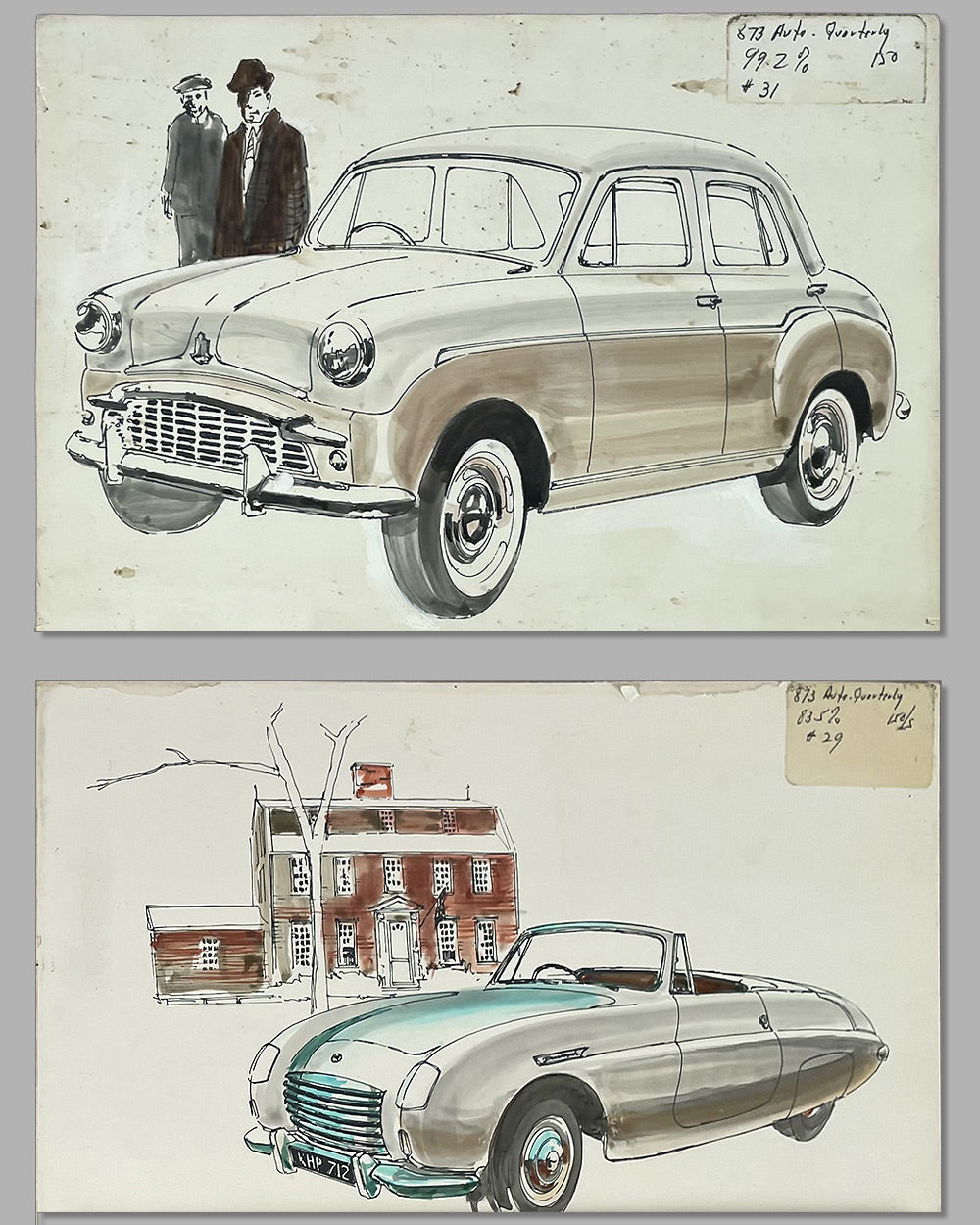 Collection of 9 Triumph illustrations by Harvey Winn 4