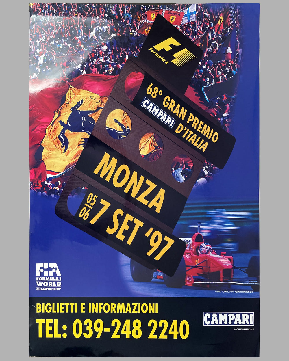 1997 Grand Prix of Italy at Monza original poster
