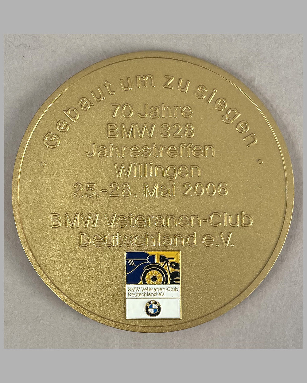 BMW 328, 70 year anniversary medallion 3