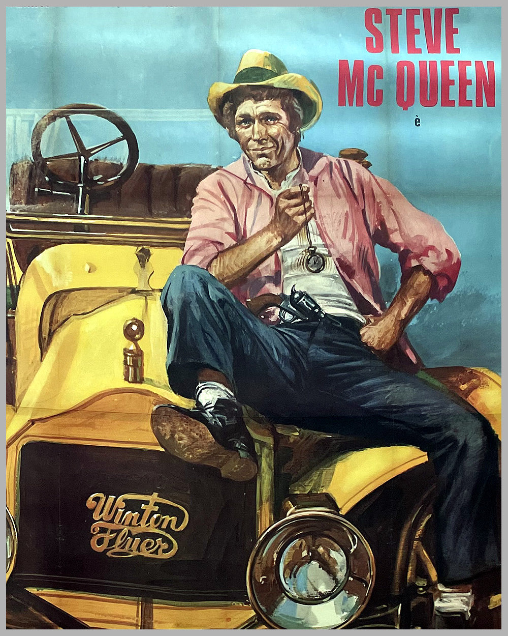 “Boon il Saccheggiatore”, “The Reivers”, 1969 large movie poster starring Steve McQueen 2