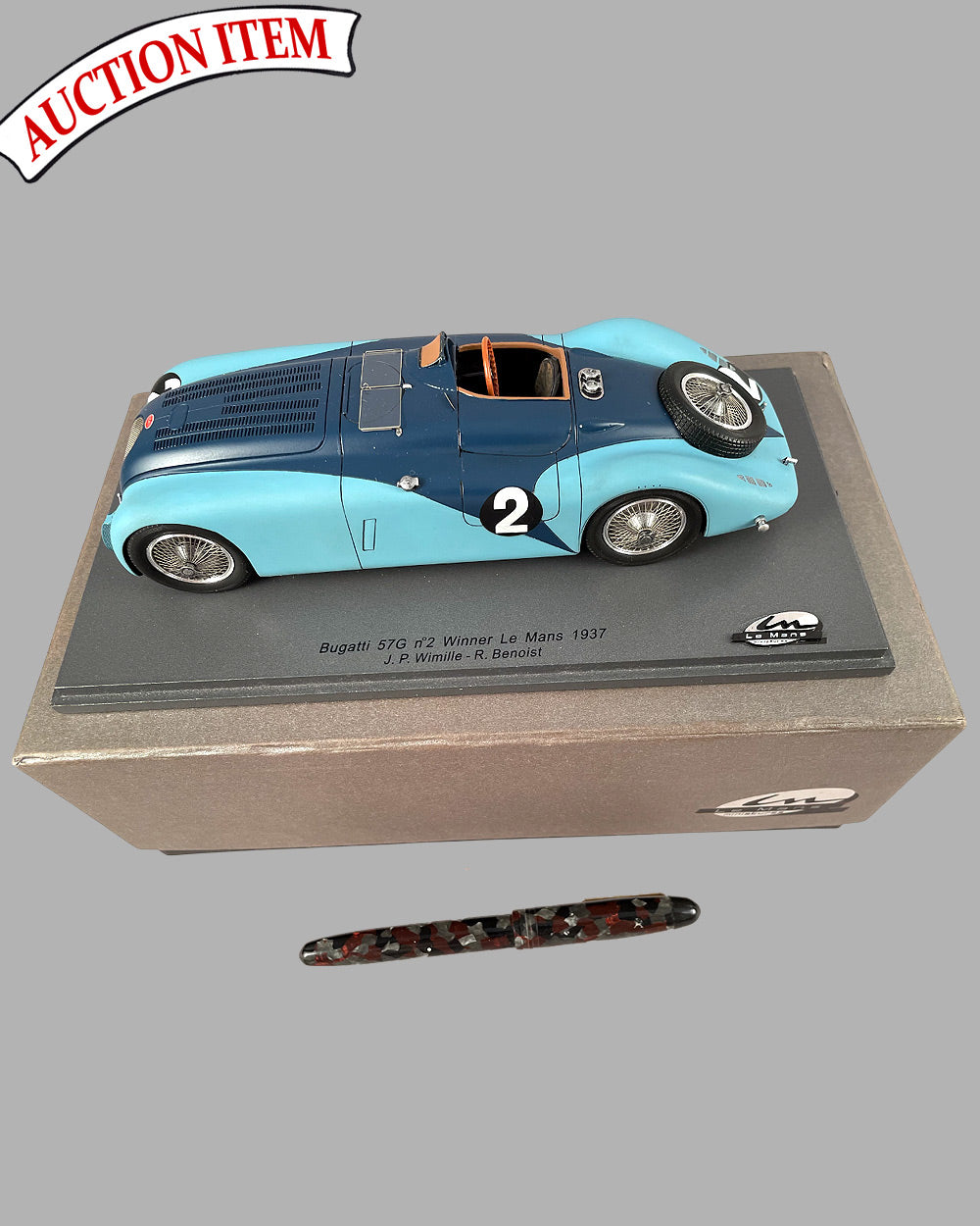 Bugatti 57G, “The Tank” model by Le Mans Miniatures, France