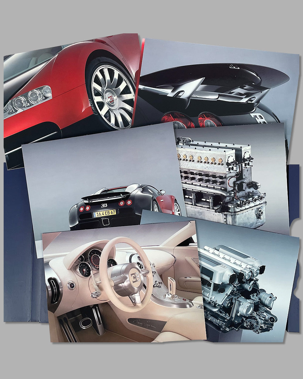 Bugatti EB Chiron study 218 and Veyron 16.4 study factory brochure, early 2000’s 4