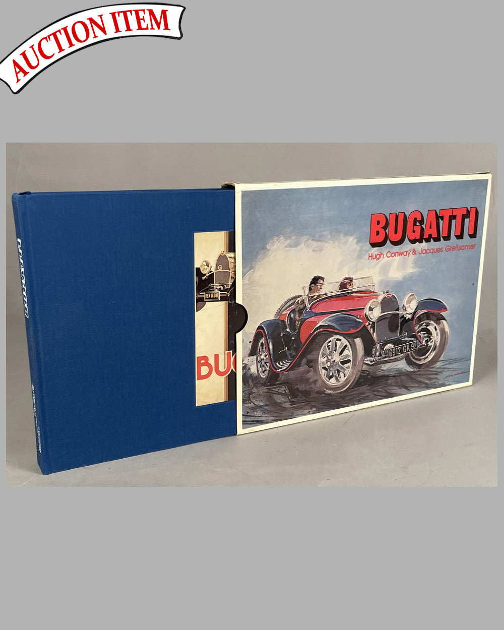 Bugatti book by Hugh Conway & Jacques Greilsamer, 1st edition, 1978