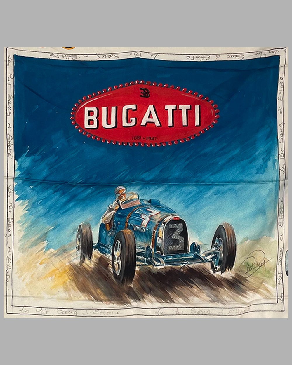 Bugatti silk scarf by Rob Roy 2