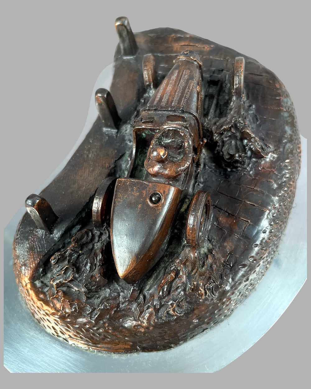 Bugatti Type 35B bronze sculpture, 1994 4