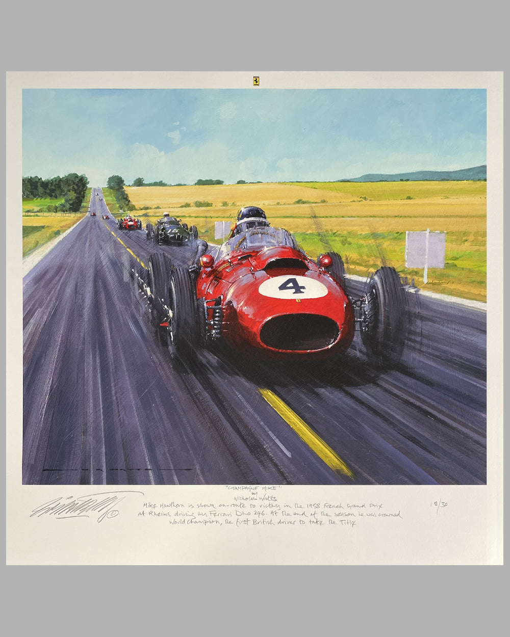 Champagne Mike giclée by Nicholas Watts