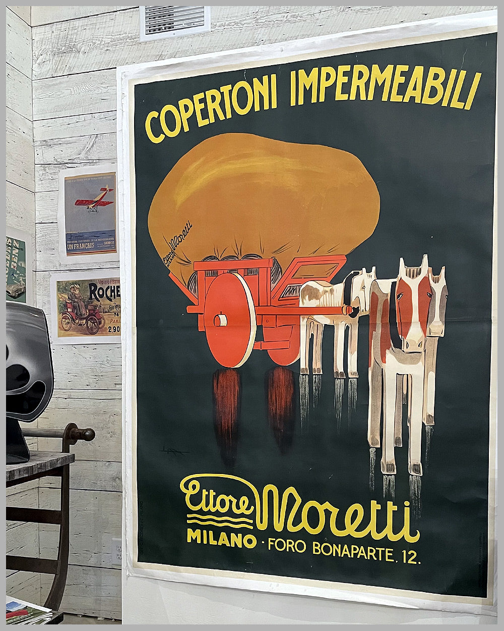 1933 Ettore Moretti large two sheet original advertising poster 4