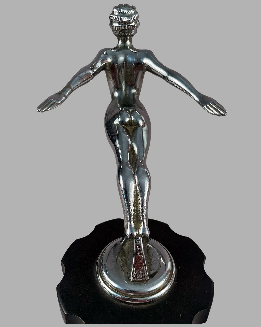 Diving nymph mascot by Desmo, signed 3