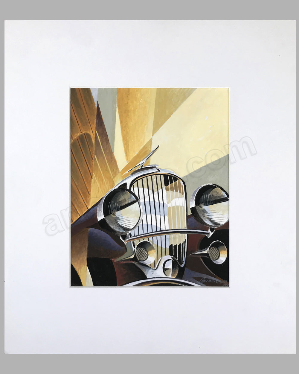 Duesenberg Model J painting by Alain Lévesque, Canada, 2010